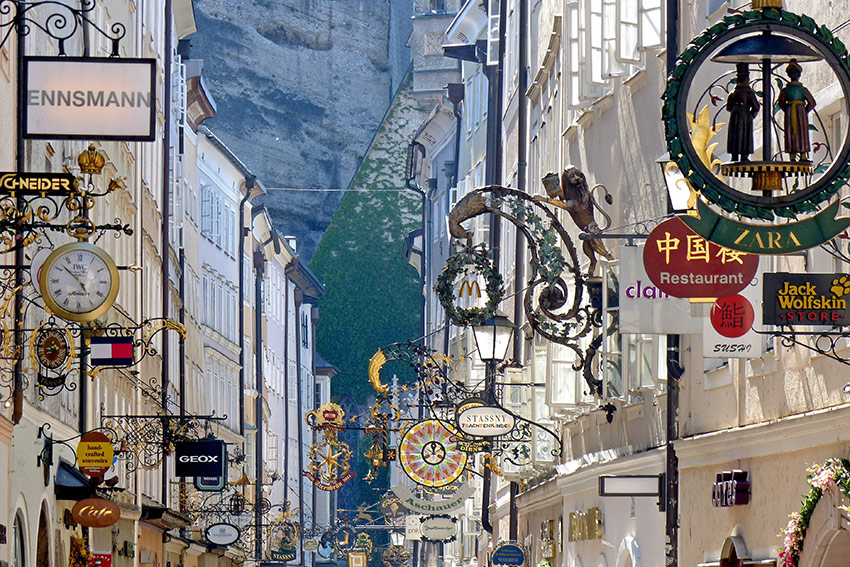 Gru-Karte: Salzburg 1 - Getreidegasse