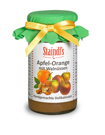 Apfel-Orangen mit Walnuss