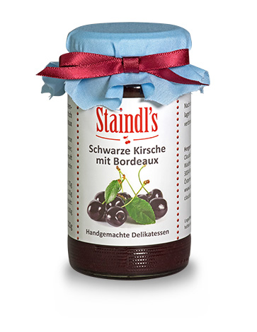 Schwarze Kirsche mit Bordeaux